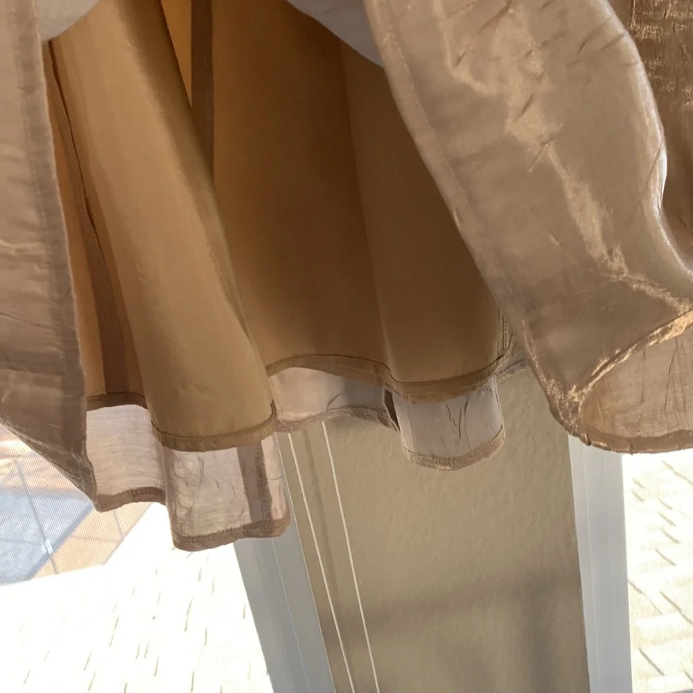 Gold a-line skirt - Picture 4 of 9